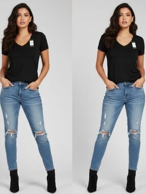 V neck tee - sz. M